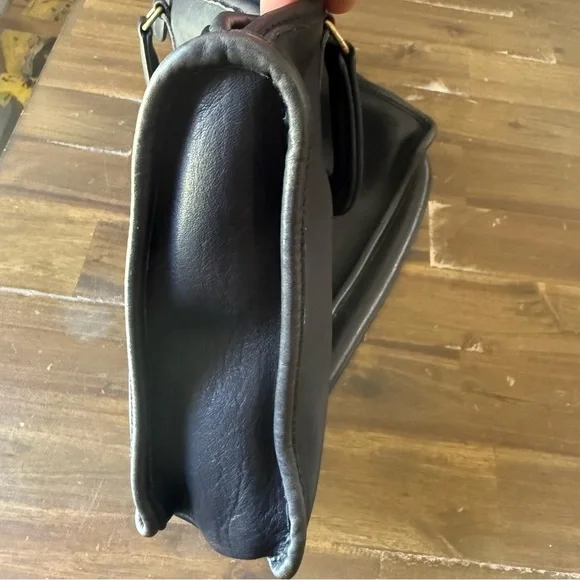 Coach Black Leather Satchel Briefcase